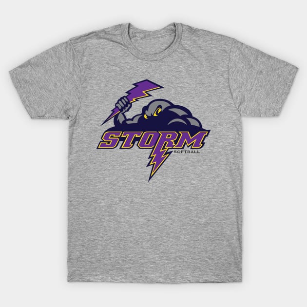 Storm Softball T-Shirt by bentx74